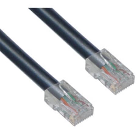 Cable Wholesale Cat6 Black Ethernet Patch Cable Bootless 7 foot 10X8-12207